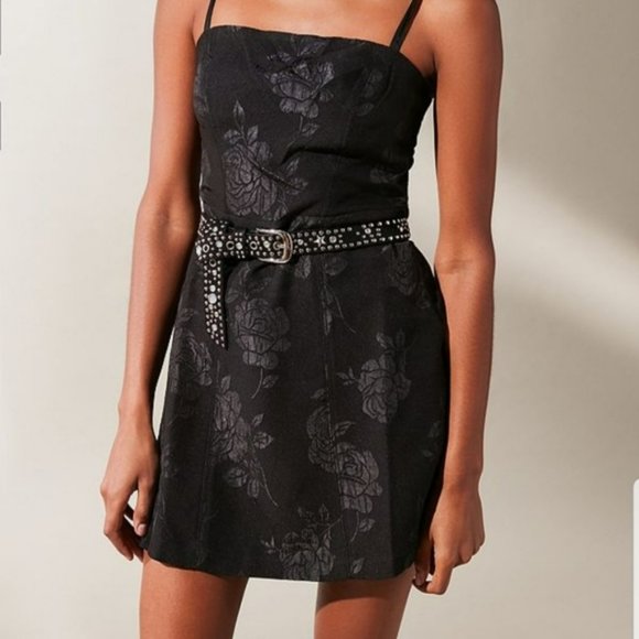 UO Waterlily Jaquard Mini Dress - Picture 5 of 6